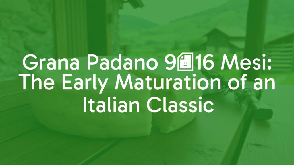 A wheel of Grana Padano cheese on a wooden table, aged 9-16 months, Northern Italy countryside backdrop, rustic and traditional feel, realistic.