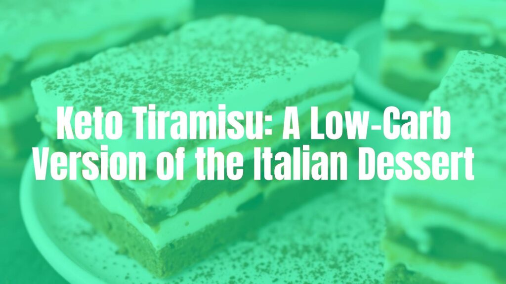 Delicious keto tiramisu dessert with layers of coffee-soaked cake, creamy mascarpone, and cocoa powder dusting, low-carb, realistic.