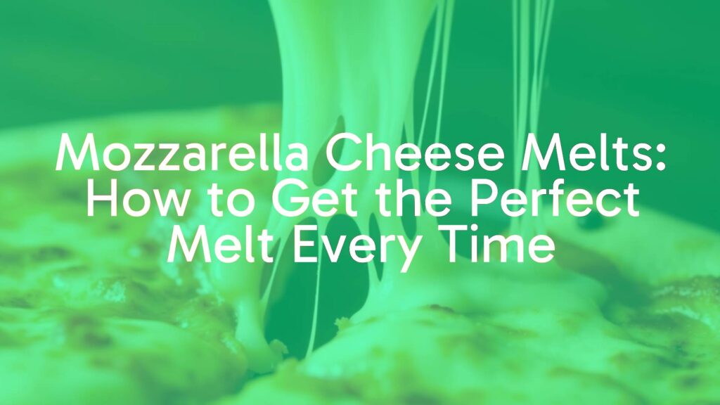 Melted mozzarella cheese stretching between two slices of pizza, golden and gooey, close-up, warm lighting, realistic.
