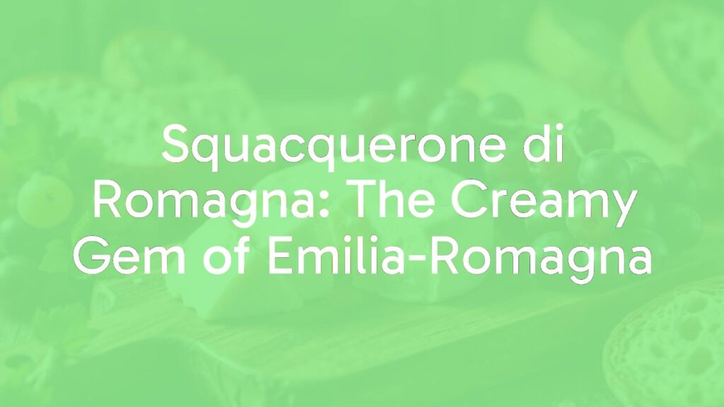 A creamy, fresh Squacquerone di Romagna cheese on a rustic wooden board with grapes and fresh bread, soft lighting, Italian countryside vibe, food photography style.