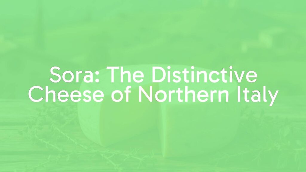 Sora: The Distinctive Cheese of Northern Italy