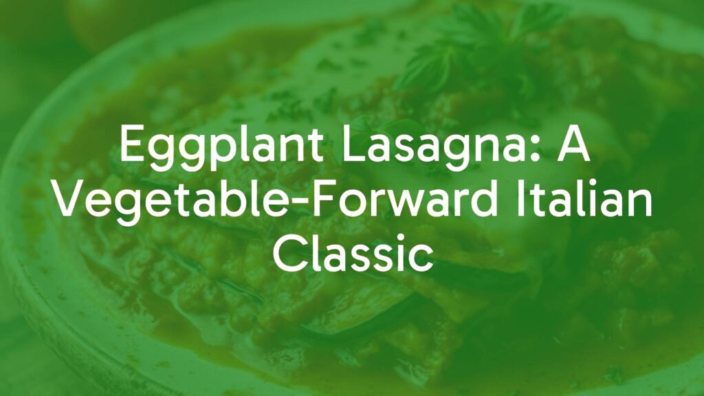 Delicious eggplant lasagna with layers of roasted eggplant, rich tomato sauce, melted cheese, and fresh herbs, rustic Italian style, warm lighting, food photography.