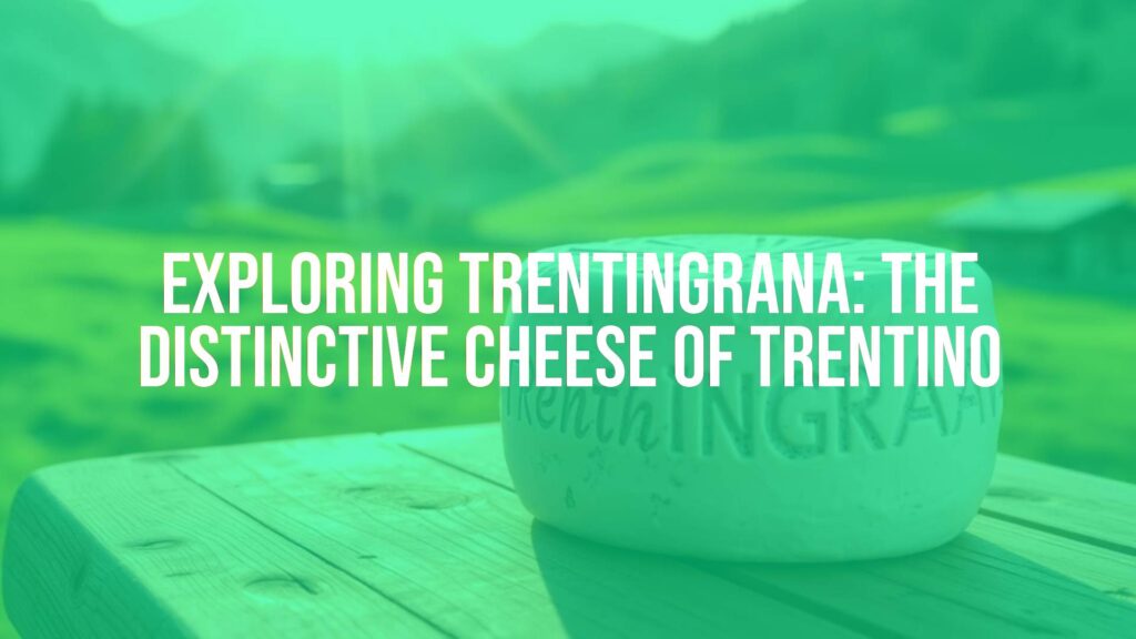 A wheel of Trentingrana cheese on a wooden table, surrounded by Alpine pastures in Trentino, Italy, warm lighting, realistic.